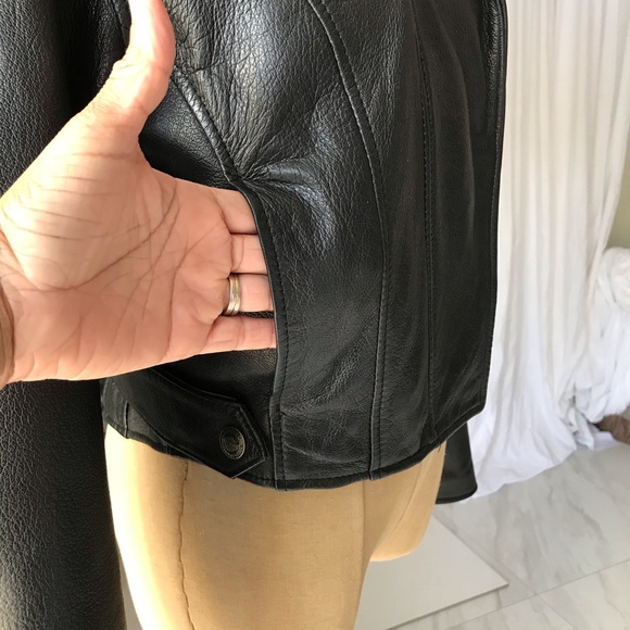 VTG Harley Davidson Cropped Leather Jacket - Picture 7 of 16